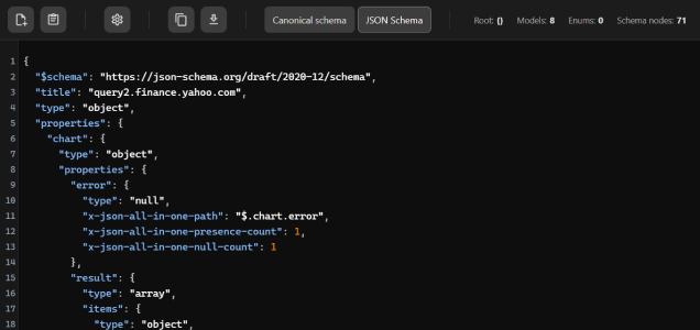 Schema extraction